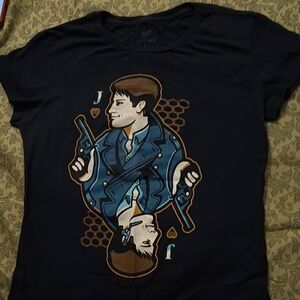 Doctor Who Navy Limited Edition Short Sleeve Tee with Modern Card Art
